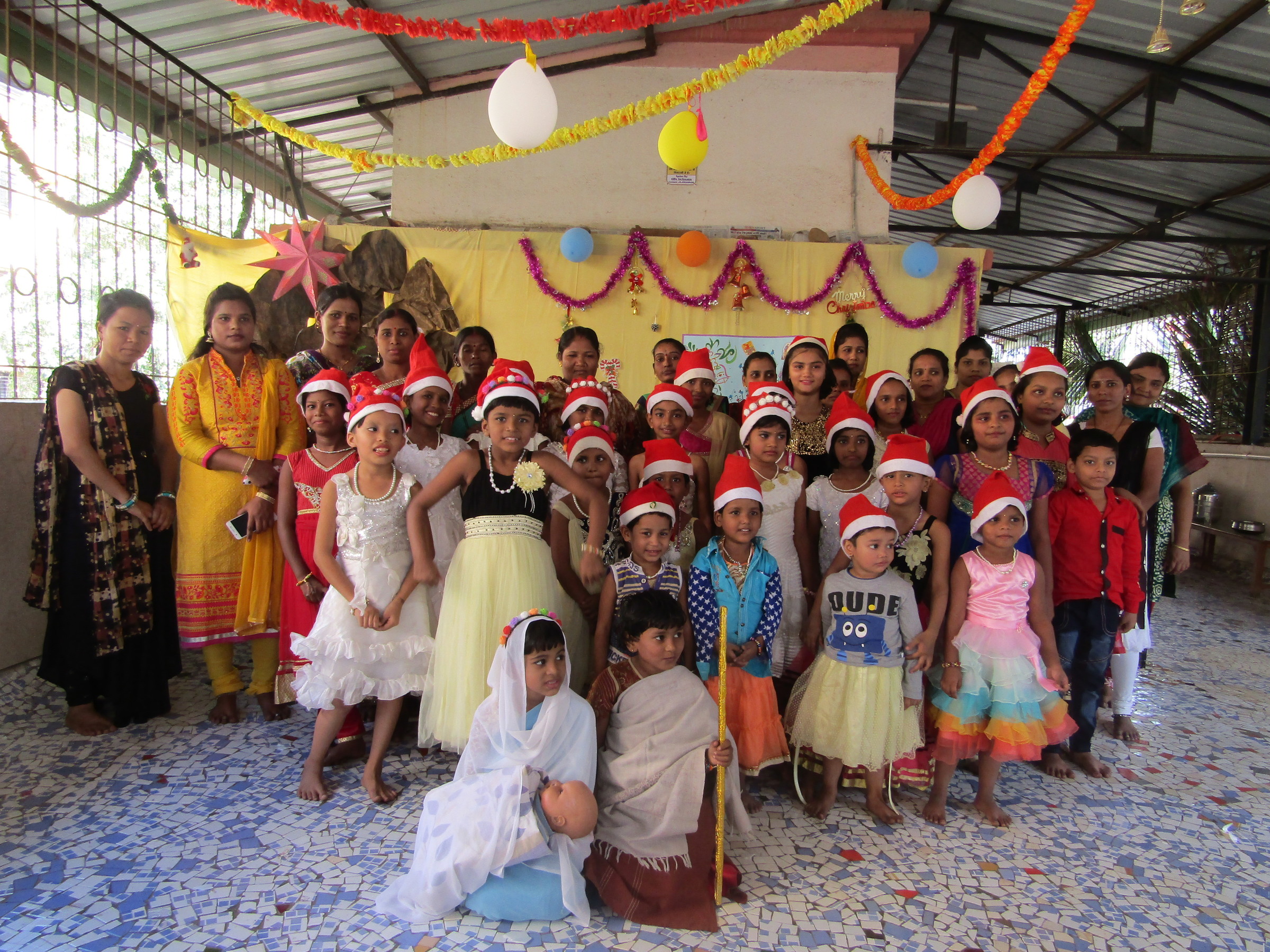 Weihnachtsfeier in Indien (Foto: Kindernothilfe)